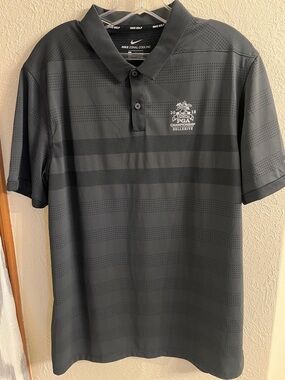Nike Men’s Black Striped PGA Championship Golf Polo size Large